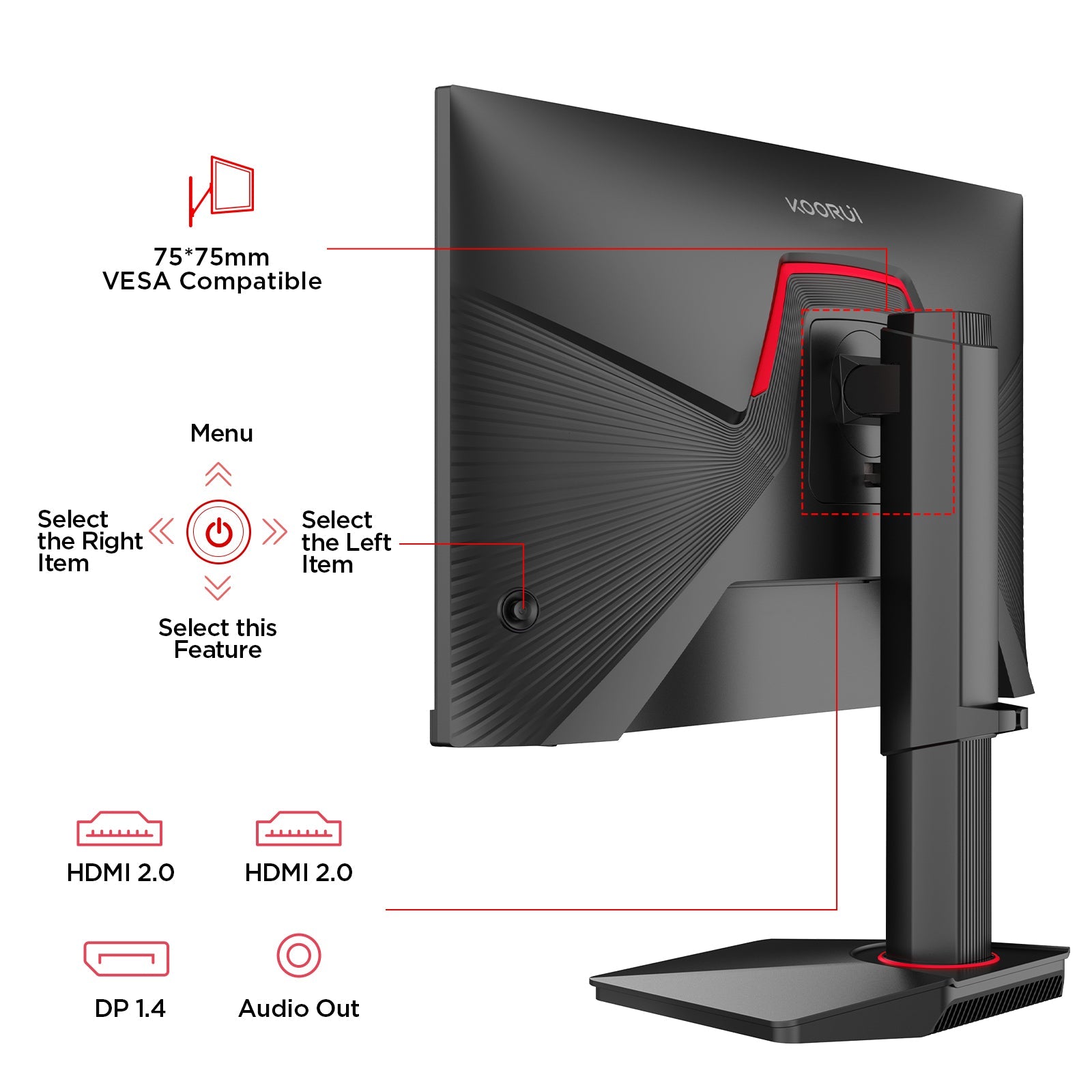 KOORUI G2511E 25-inch IPS FHD 320Hz Gaming Monitor