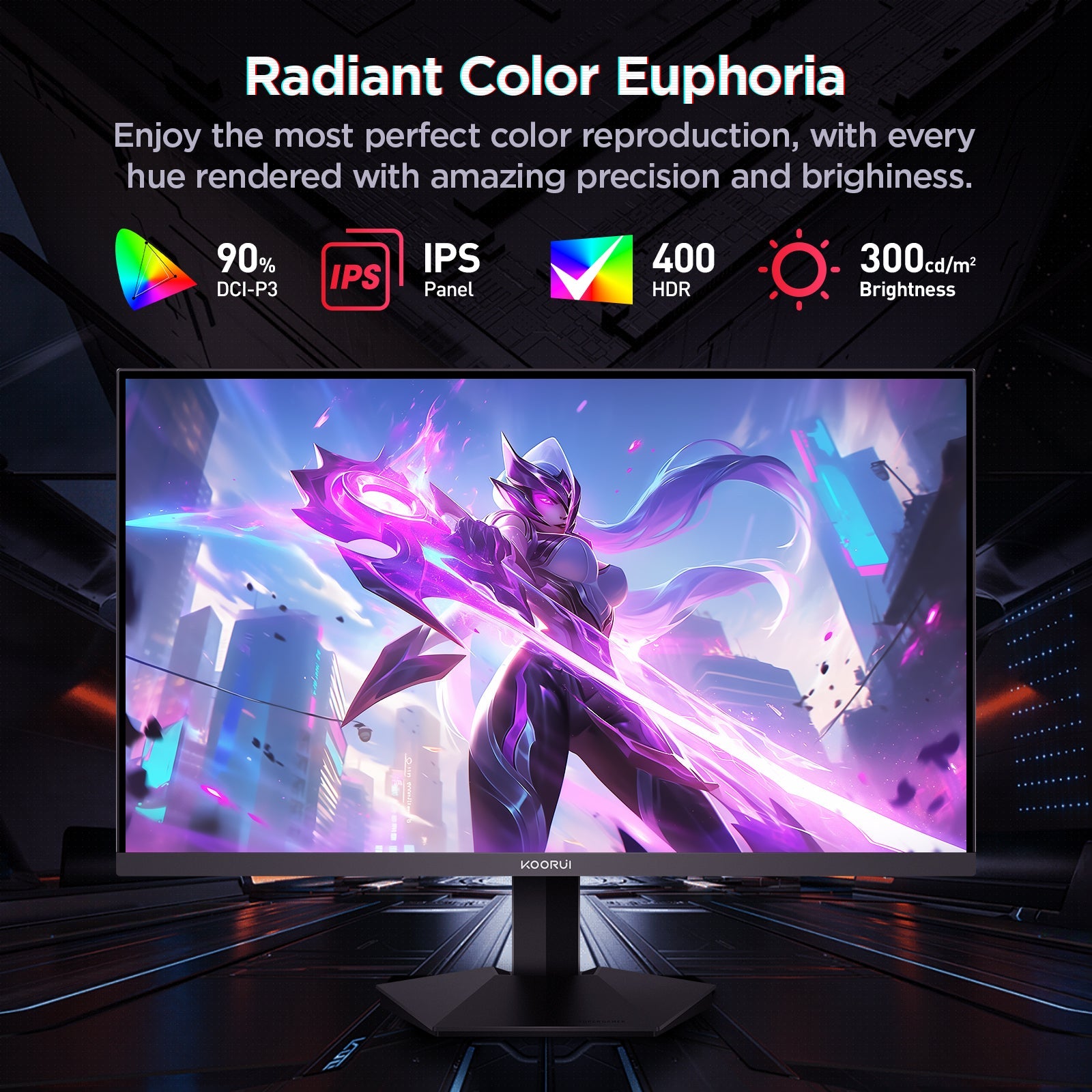 KOORUI G2721P 27-inch IPS QHD 200Hz Gaming Monitor