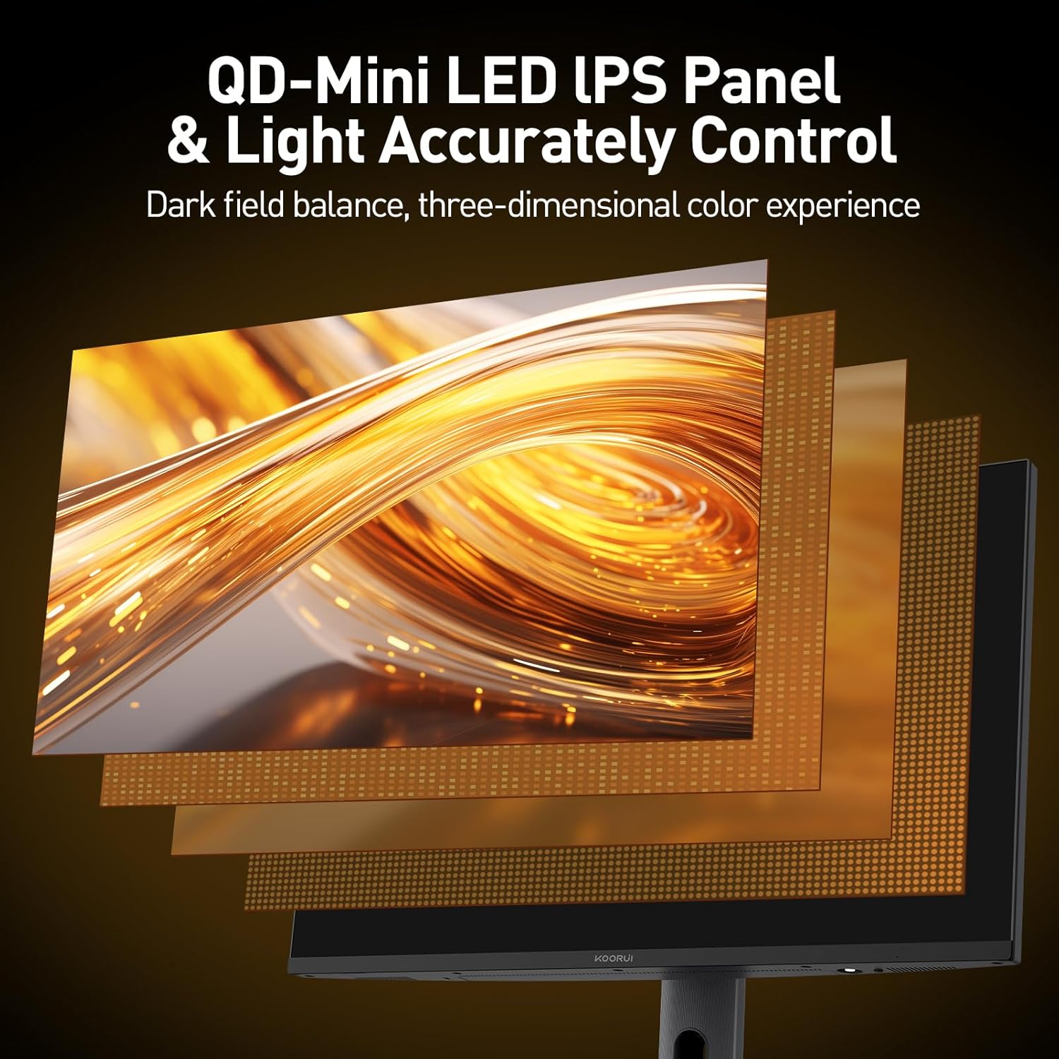 KOORUI S2741LM 27-inch Dual-Mode IPS/MINI LED UHD 160Hz/FHD 320Hz Gaming Monitor