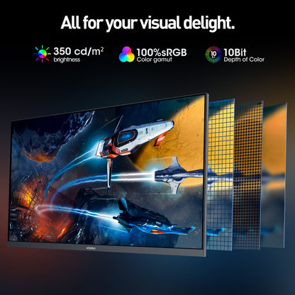 KOORUI G2741L 27-inch IPS 4K UHD Dual-Mode 160Hz+UHD/320Hz+FHD Gaming Monitor