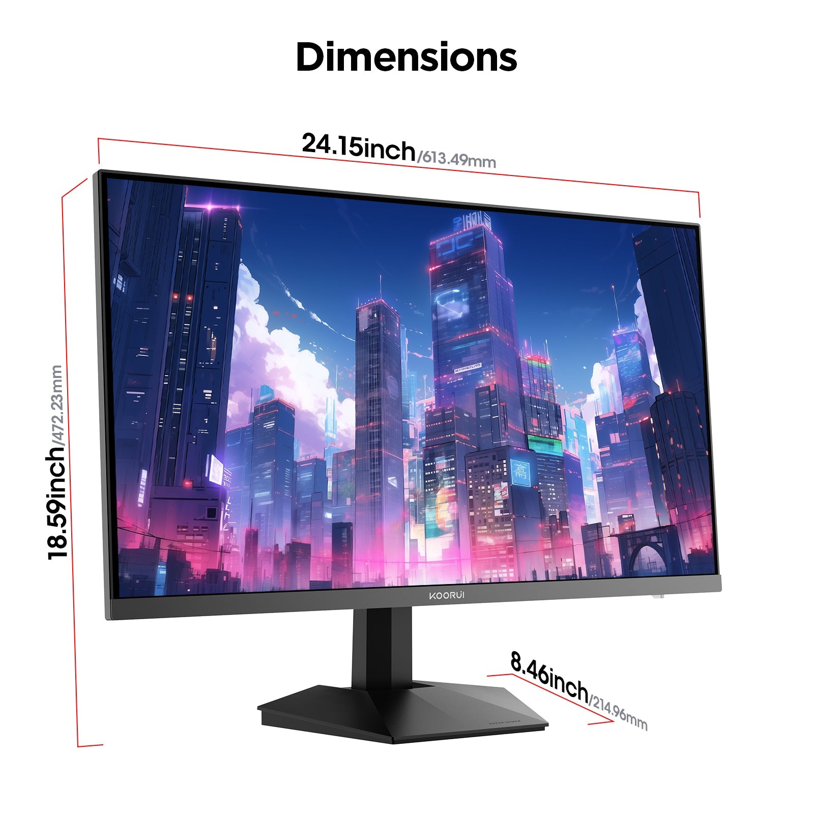 KOORUI G2721P 27-inch IPS QHD 200Hz Gaming Monitor