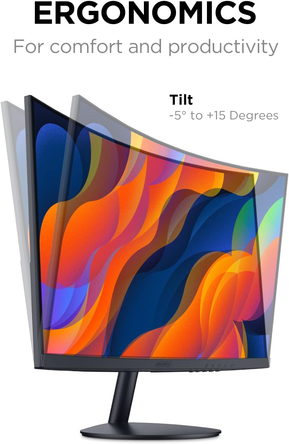 KOORUI 27N5CA 27-inch VA FHD 75Hz Curved Gaming Monitor