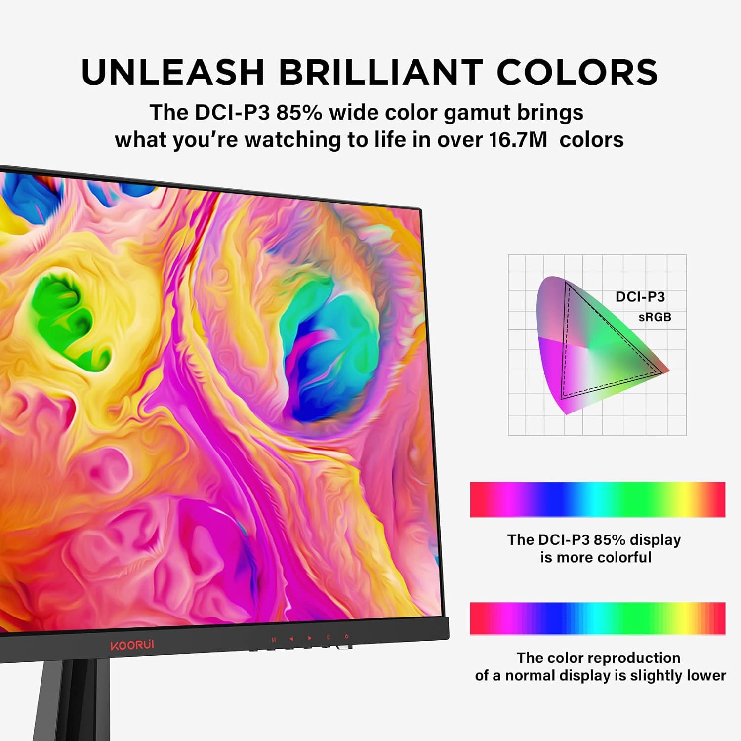 KOORUI 24E4 24-inch VA FHD 165Hz Gaming Monitor