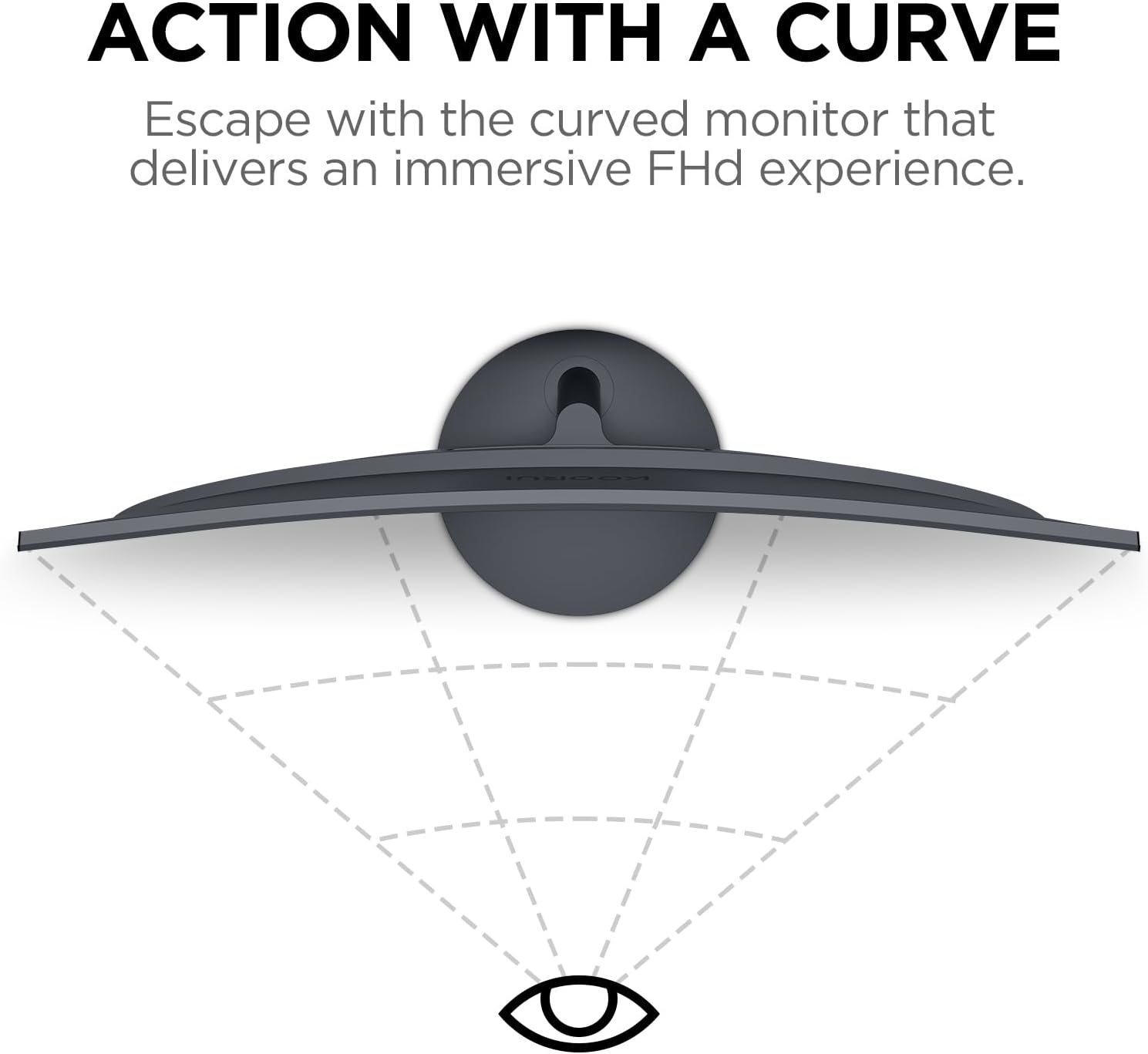 KOORUI 27N5CA 27-inch VA FHD 75Hz Curved Gaming Monitor